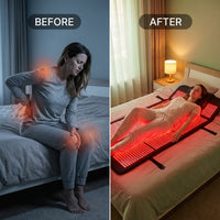 2026 Upgraded All-In-One Red Light Therapy Mat Full Body, FSA&HSA Eligible,75” X 35” Medical-Grade TPU Red Light Blanket with 2600 Dual-Wavelength Leds (660Nm Red & 850Nm NIR) for Pain Relief — Before & After