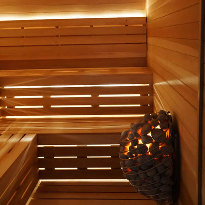 Carbon Smart Saunas - 7' x 7' x 8' - by Finnish Sauna Builders