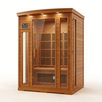 Dynamic Infrared Saunas 4 - Person Indoor Bluetooth Compatible FAR Infrared Sauna in Cedar — Studio Shot