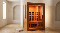 Infrared Sauna with Fda-Certified 660Nm & 850Nm Red Light Therapy | Full Spectrum, 1.4 Mg Ultra Low EMF, Fast Heat-Up, Canadian Hemlock, 7 Carbon Fiber Heaters, Easy Assembly, 1170W 110V — Lifestyle
