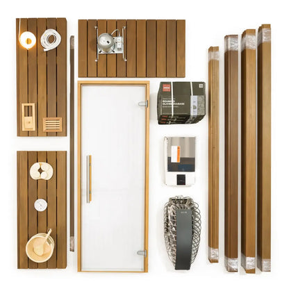 Carbon Smart Saunas - 7' x 7' x 8' - by Finnish Sauna Builders